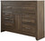 Juararo Rustic 6 Drawer Dresser with 1 Cabinet & Adjustable Shelf, Dark Brown