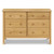 6-Drawer Double Wide Dresser with 9+ inch Drawer Extension in Honey, Greenguard Gold Certified