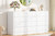 Patikuin Modern White 12-Drawer Dresser & TV Stand with Charging Ports | 61-Inch Long Wooden Chest for Bedroom