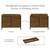 Babyletto Bondi 6-Drawer Assembled Dresser in Natural Walnut with Vegan Leather Drawer Pulls