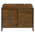 Babyletto Bondi 6-Drawer Assembled Dresser in Natural Walnut with Vegan Leather Drawer Pulls