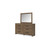 Dresser with Mirror, Six‑Drawer Bedroom Storage, Engineered Wood and Decorative Laminate, Casual Organizer with Warm Auburn Finish