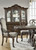 Classic Dining Buffet Cabinet with 3 Adjustable Shelves and Felt-Lined Drawers, Dark Brown