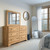 Galletyn Dresser with Mirror, Country Rustic Storage, Engineered Wood and Decorative Laminate, 6-Drawer Design for Bedroom Use