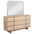 66-inch 9-Drawer Bedroom Dresser with Mirror Bedroom Clothing Storage Cabinet Wide Chest of Drawers Organizer Unit Beige Oak 225043M