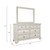 Roundhill Furniture Renova Distressed Parchment 7-Drawer Dresser with Mirror