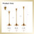 Brass Gold Candlestick Holders Set of 6, Taper Candle Holder for Candlesticks, Antique Vintage Candle Stick Candle Holders