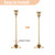 30 Pcs Candle Stick Holder Gold Taper Candle Holder Candle Stand for Wedding Party Thanksgiving Halloween Birthday
