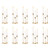 30 Pcs Candle Stick Holder Gold Taper Candle Holder Candle Stand for Wedding Party Thanksgiving Halloween Birthday