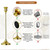 10 Sets Candle Gold Metal Candlestick Holders -Vintage Modern Metal Taper Candle Holders, Decorative Centerpiece for Table Mantel