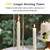 Set of 6 Candlestick Holders for Taper Candles with Windproof Cylinder Covers 14" Tall Clear Glass Chimney Cover for Wedding