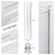 Set of 6 Candlestick Holders for Taper Candles with Windproof Cylinder Covers 14" Tall Clear Glass Chimney Cover for Wedding