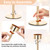 6 Pcs Gold Taper Candlestick Holders - Tall Modern Candles Stick Decor with Cylinder Shape Cover for Dinner Table Centerpiece