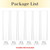 6 Pcs Clear Taper Candle Holders for Candlesticks - Hurricane Glass Candle Stick Candle Holders Bulk for Table Centerpiece Wedding Christmas Home Decor