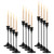 Black Taper Candle Holders 4 Sets(12 Pcs) - Tall Metal Candlestick Holders for Table Centerpiece, Formal Dinner