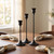 Black Taper Candle Holders 4 Sets(12 Pcs) - Tall Metal Candlestick Holders for Table Centerpiece, Formal Dinner