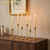 10 Sets(30 Pcs) Gold Candle Sticks Holder Metal Candle Holders for Tapered Candles Table Centerpiece for Wedding Candlelight Dinner Birthday Decor