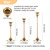 10 Sets(30 Pcs) Gold Candle Sticks Holder Metal Candle Holders for Tapered Candles Table Centerpiece for Wedding Candlelight Dinner Birthday Decor