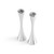 2-Pc Set | Metal Taper Candle Holder | Modern Decorative Centerpieces | Candlestick Holders for Table, Mantel, or Wedding Gift (Silver)
