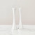 2-Pc Set | Metal Taper Candle Holder | Modern Decorative Centerpieces | Candlestick Holders for Table, Mantel, or Wedding Gift (Silver)