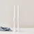 2-Pc Set | Metal Taper Candle Holder | Modern Decorative Centerpieces | Candlestick Holders for Table, Mantel, or Wedding Gift (Silver)
