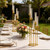 35in 4 Set Gold Candelabra Candle Centerpieces for Tables Candlesticks Holder Wedding Centerpieces