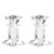 Crystal Candle Holders Pack of 2, Clear Crystal Taper Candlesticks Holders, Table Centerpiece Home Decor for Wedding