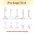 10PCS Clear Glass Candlestick Holders for Taper Candles, Candle Sticks Holder Decor for Wedding Table Centerpiece