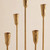 5-Arm Gold Candelabra Candle Holder Detachable Metal Taper Candleholders 17.5” Tall Cast Iron Candlestick Holders for Wedding Centerpiece