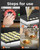 110V Mini Pancake Maker, 50PCS Commercial Dutch Pancake Griddle w/Non-Stick Coating