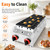 LPG Gas Dutch Pancake Maker Machine, 50PCS Commercial Stainless Steel Mini Pancake Maker