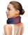 BETOVIN Heated Neck Brace Cervical Collar - Neck Support Brace with Heating Pad, Soft Foam Wraps Keep Vertebrae Stable and Aligned for Relief of Cervical Spine Pressure for Women & Men (L Size) Blue