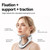 Owlprince Posture Corrector for Neck & Cervical Spine Alignment - Memory Foam Support for Pain Relief, Tech Neck, 360° Adjustable Neck Collar, (White, Large)