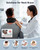 Qwnccet Heated Neck Brace Cervical Collar - Neck Support Brace with Heating Pad, Soft Foam Wraps Keep Vertebrae Stable and Aligned for Relief of Cervical Spine Pressure for Women & Men Black (L Size)