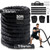 Battle Rope for Home Gym Workout - Extra Thick 2 Inch 30ft Heavy Weighted Training Exercise Ropes Fitness Equipment with Sleeve and Anchor Strap Kit for Crossfit Outdoor Working Out