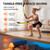 LunaHush Ropeless Battle Ropes for Home Gym, 3 Adjustable Resistance, Heavy Duty Cordless Battle Ropes for HIIT, Full Body Workout, Men & Women, Yellow