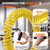 LunaHush Ropeless Battle Ropes for Home Gym, 3 Adjustable Resistance, Heavy Duty Cordless Battle Ropes for HIIT, Full Body Workout, Men & Women, Yellow