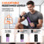 LunaHush Cordless Ropeless Battle Ropes for Home Gym, 3 Adjustable Resistance, Heavy Duty Strength Training Equipment for HIIT, Full Body Workout, Men & Women, Purple
