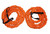 Stroops Son of The Beast Elastic Battle Ropes | Dual Safety Sleeved Resistance Bands Rope for Strength Training, Agility Work, and Full Body Workout | 150lbs, Pair - Orange