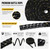Fitvids Battle Rope 1.5Inch 2 Inch Diameter Poly Dacron 30 FT – 40 FT – 1.5-Inch, 30FT – Black