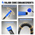 Weighted Ropeless Battle Rope, Heavy Duty Battle Sticks, Portable Fitness Equipment for Home Gym, HIIT, Cardio & Full Body Strength Training for Men & Women (Ropeless Blue)