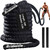 Brobantle Battle Rope 2 Inch Diameter,Black 30FT Exercise Workout Ropes for Home Gym Heavy Weighted Training Rope for Working Out