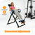 Marsyyds Inversion Table, 330.7lbs Capacity Heavy Duty Inversion Table Heavy Duty Strength Training Inversion Equipment w/Headrest & Adjustable Protective Belt for Back Pain Muscle Tension (Blue)