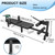 WUGCHDA Alternative Inversion Table, Full Body Stretch Machine, Electric Inversion Tables for Back Pain, 440 Pound Capacity (Black, Manually Low)
