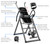 Innova ITX1200A Inversion Table with Adjustable Stretch Bars for Optimal Slope Inversion and Full Body Stretch, Silver/Black