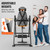 VEVOR Inversion Table, 300lbs Capacity Heavy Duty Inversion Table, Decompression Back Stretcher Machine, Strength Training Equipment with Headrest, Ankle Lock, Adjustable Protective Belt, Orange/Black
