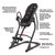 Teclor Inversion Table,Advanced Heat and Massage Function,Strength Training Inversion Table for Back Pain Relief,350 lbs Capacity with Thickened 3D Memory Foam backrest,Black
