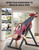 YOLEO Gravity Heavy Duty Inversion Table with Headrest & Adjustable Protective Belt Back Stretcher Machine for Pain Relief Therapy (Red02)
