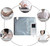 360° Whole Circle Heat Sauna Belt Abs Sculptor Vibration Massager Fast Heating Stomach Cellulite Removal Waist and Abdominal Trainer Lower Back Pain Relief Body Shape ab Toner Machine Belly Exercise