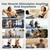 MASTOGO EMS AB Belt Muscle Stimulator,3 in 1 Wireless Tens Unit Stim Machine for Muscle Recovery,Electric ABS Home Gym Workout Belt for Abdomen